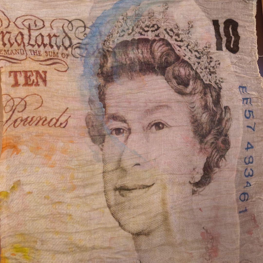 Faliero Sarti　旧イギリスポンド柄ストール　ファリエロ サルティ