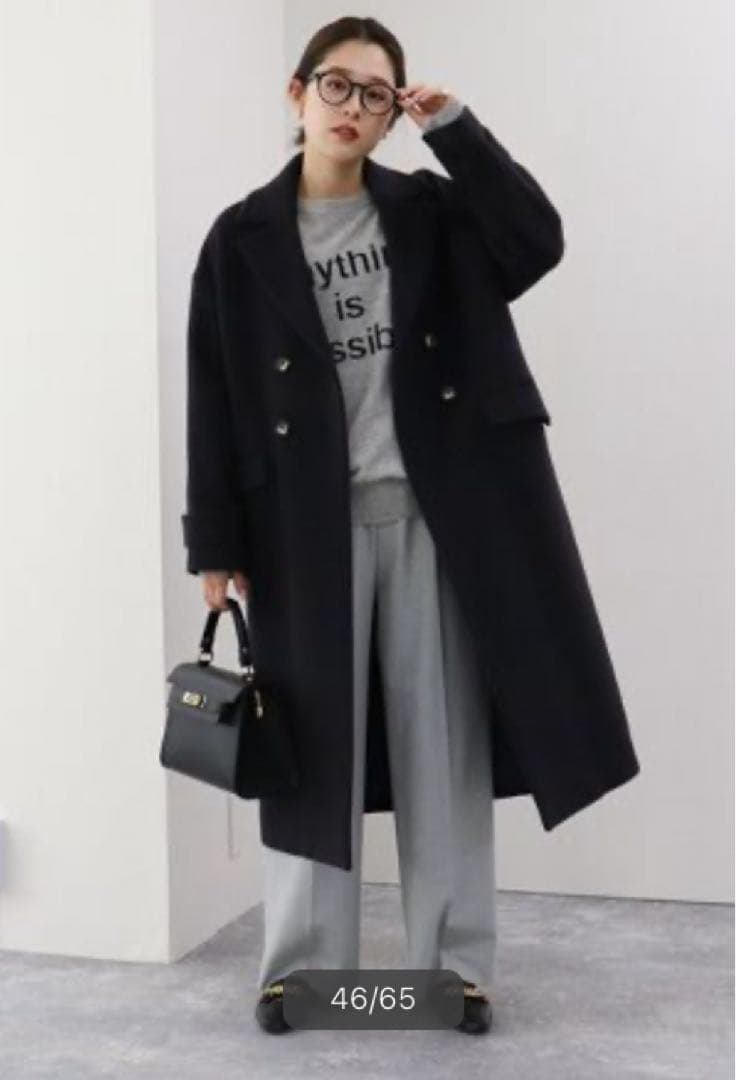 美品★定価46200円 NOLLEY'Sノーリーズ チェスターコートロングコート