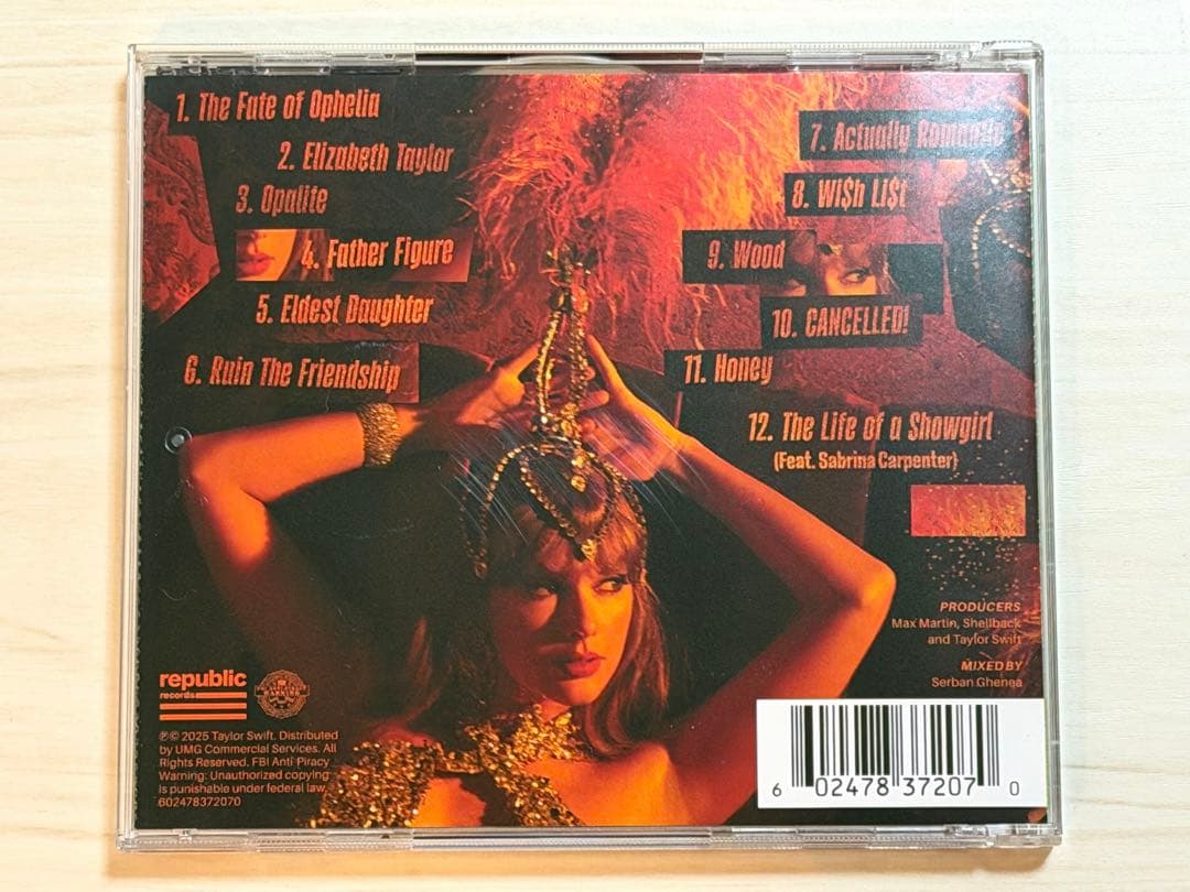 直筆サイン入り Taylor Swift TLOAS 輸入盤 CDアルバム