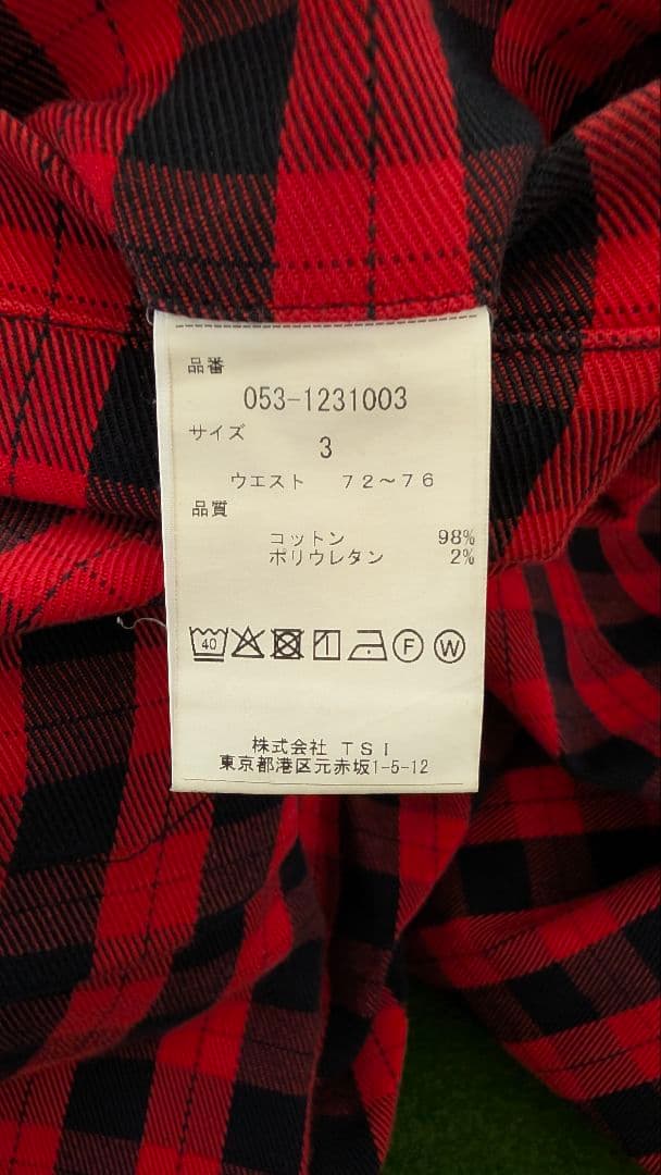 PEARLY GATES チェック柄 パンツ メンズ サイズ3