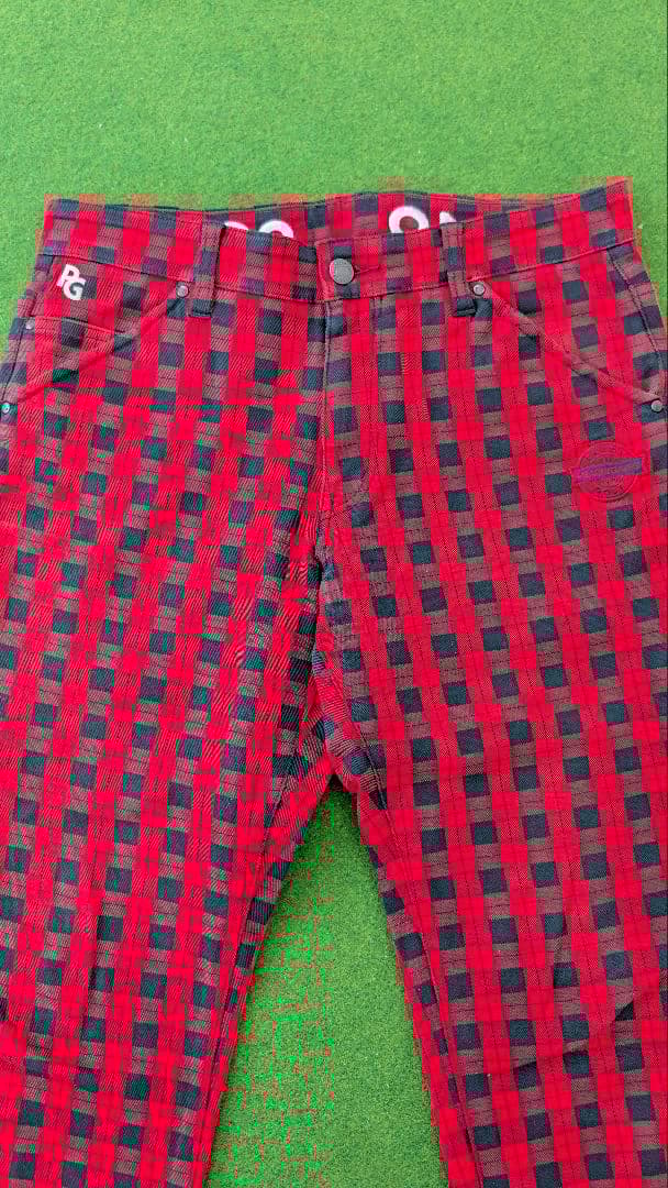 PEARLY GATES チェック柄 パンツ メンズ サイズ3