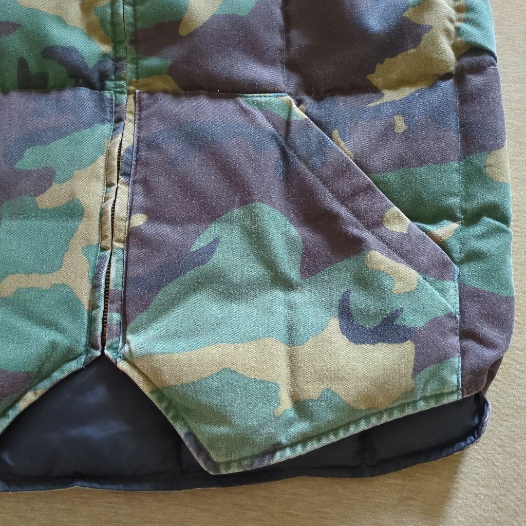 80s EDDIE BAUER ダウンベスト アメリカ製 カモフラージュ