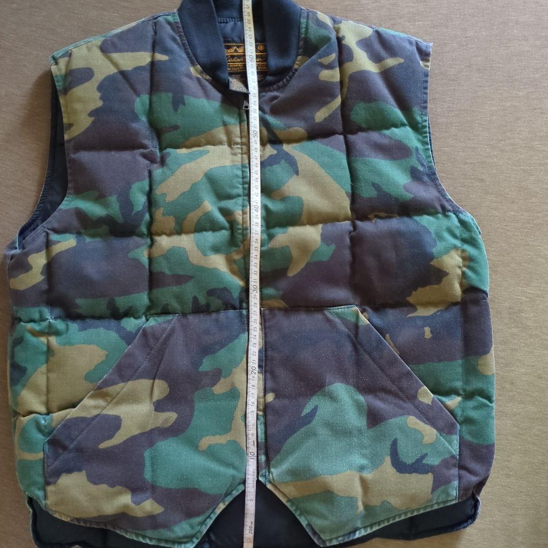 80s EDDIE BAUER ダウンベスト アメリカ製 カモフラージュ