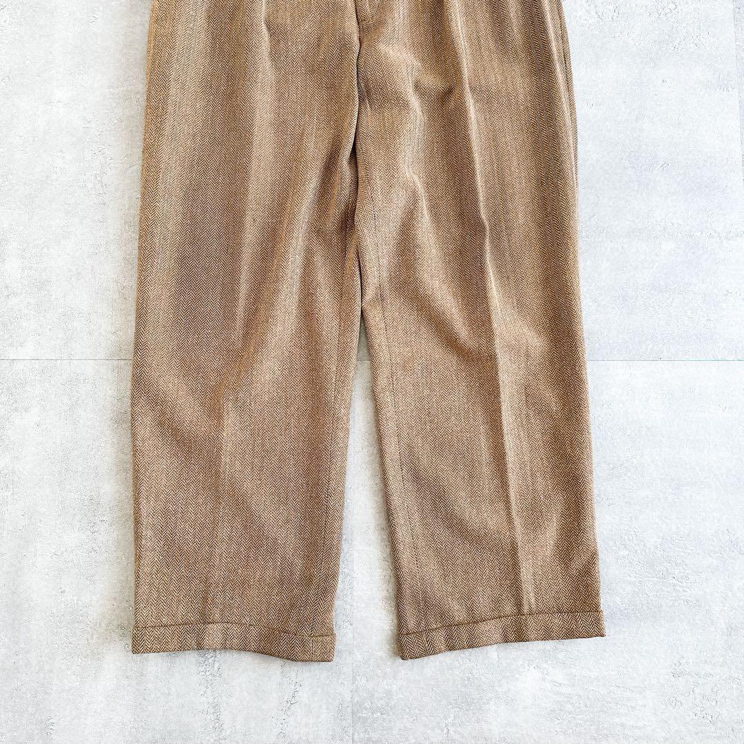 80s Polo Ralph Lauren ツータック ウール スラックスパンツ