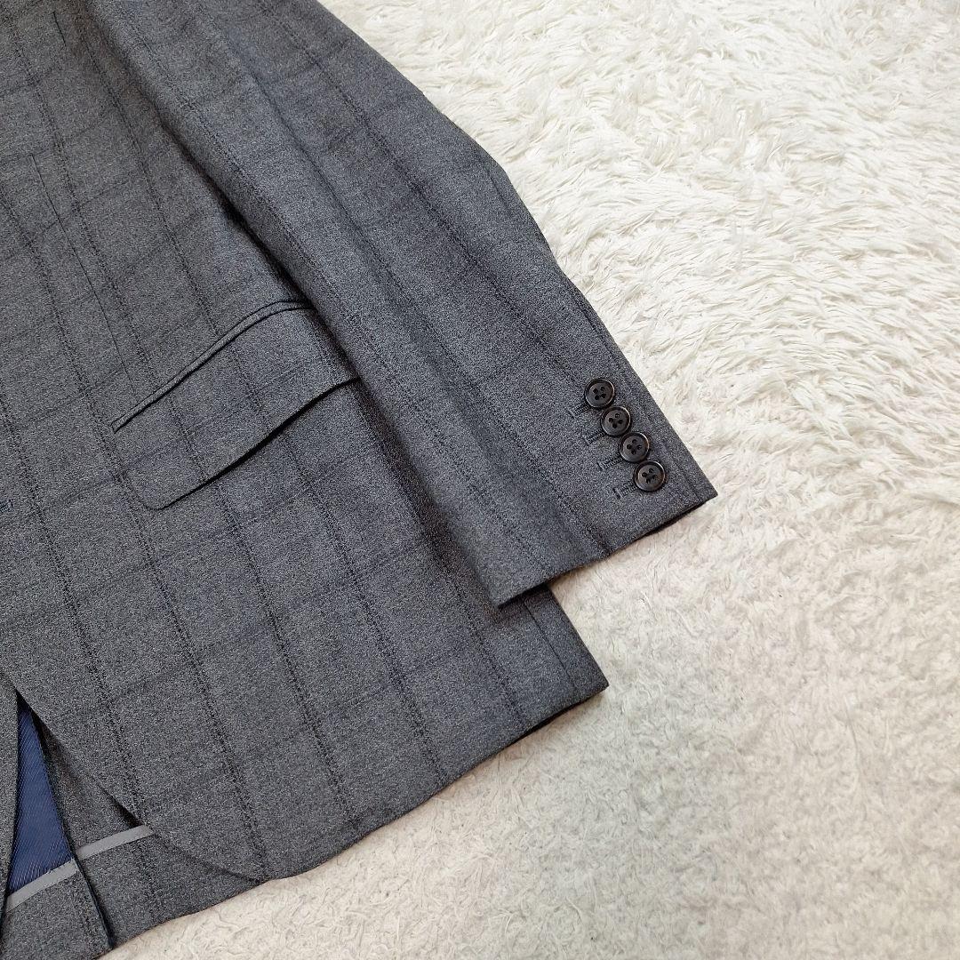 美品✨スーツセレクト　アルフレッドブラウン生地　スリーピース　A4　アジャスター