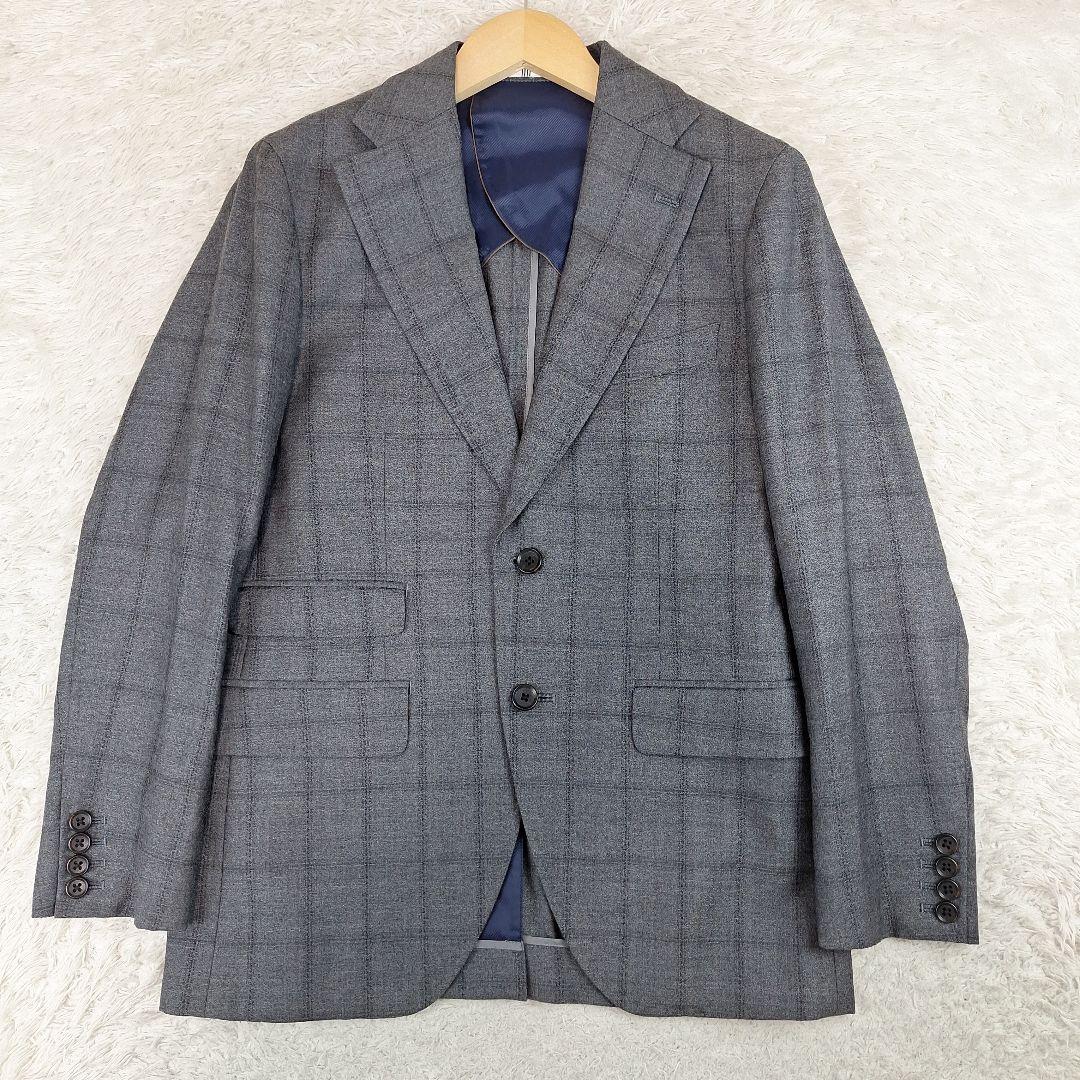 美品✨スーツセレクト　アルフレッドブラウン生地　スリーピース　A4　アジャスター