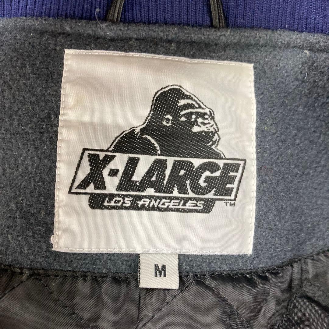 良品 X-LARGE 牛革　MLB スタジャン　アワードジャケット　M HUF