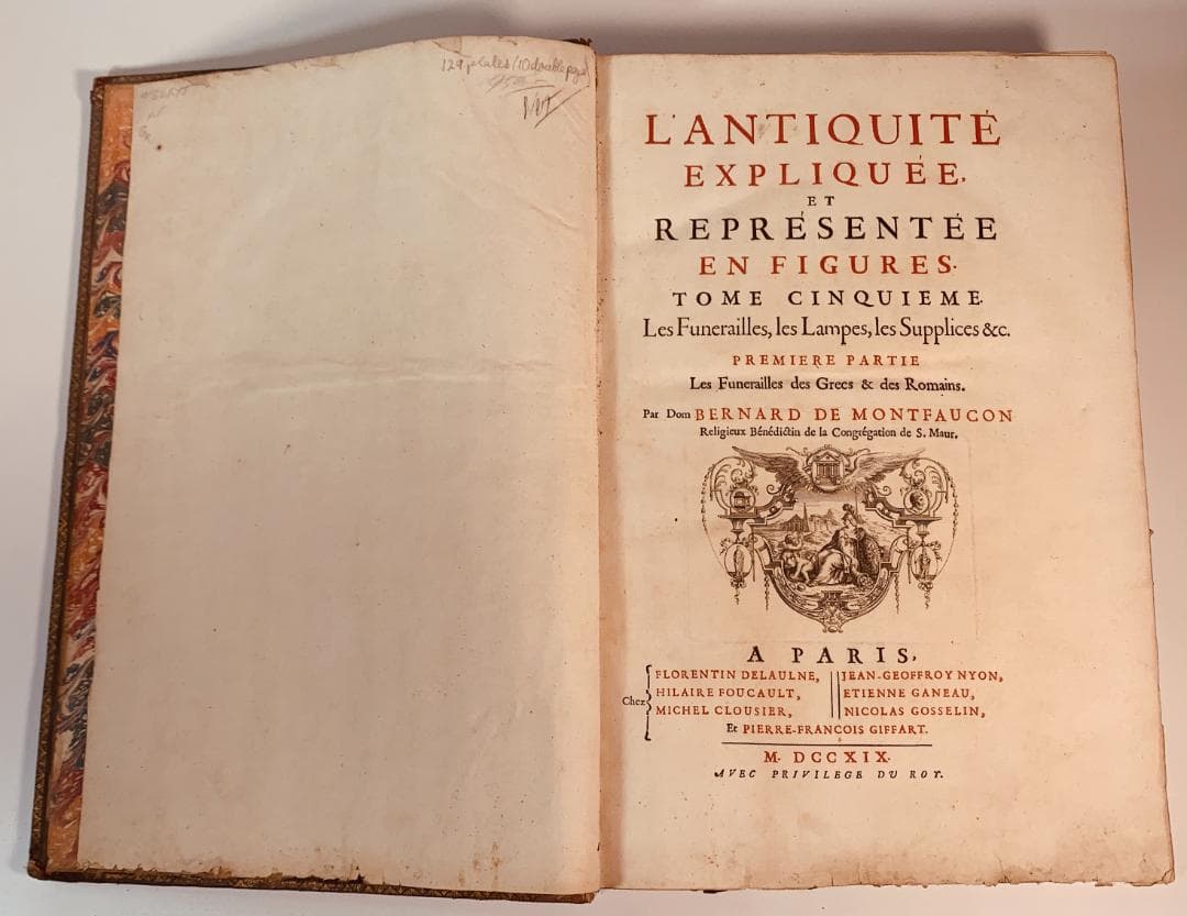 1719年に出版された「図解された古代」第5巻