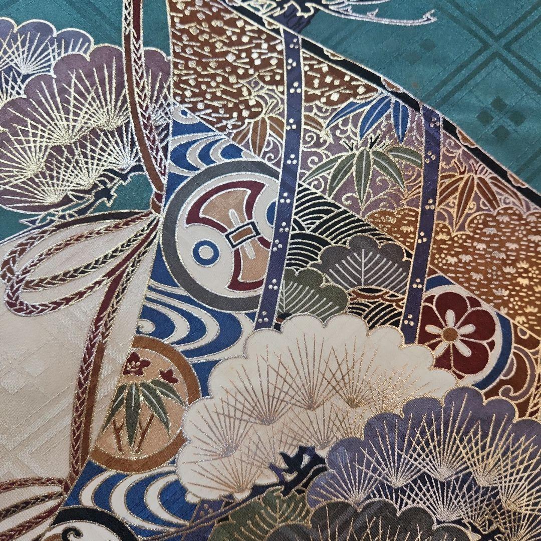 #3-028 正絹 男児 お宮参り きもの 保管品 ヤケあり