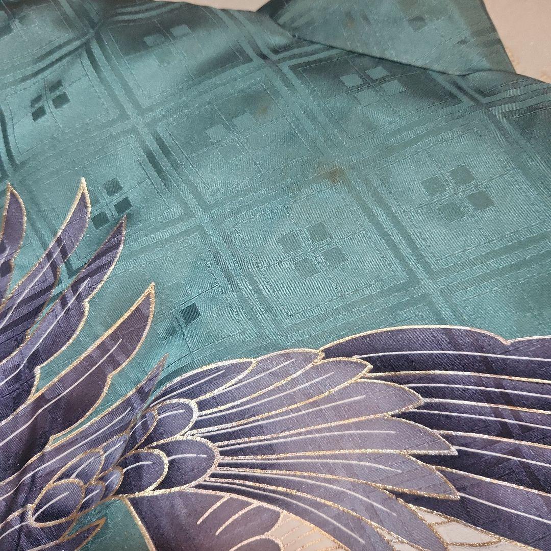 #3-028 正絹 男児 お宮参り きもの 保管品 ヤケあり