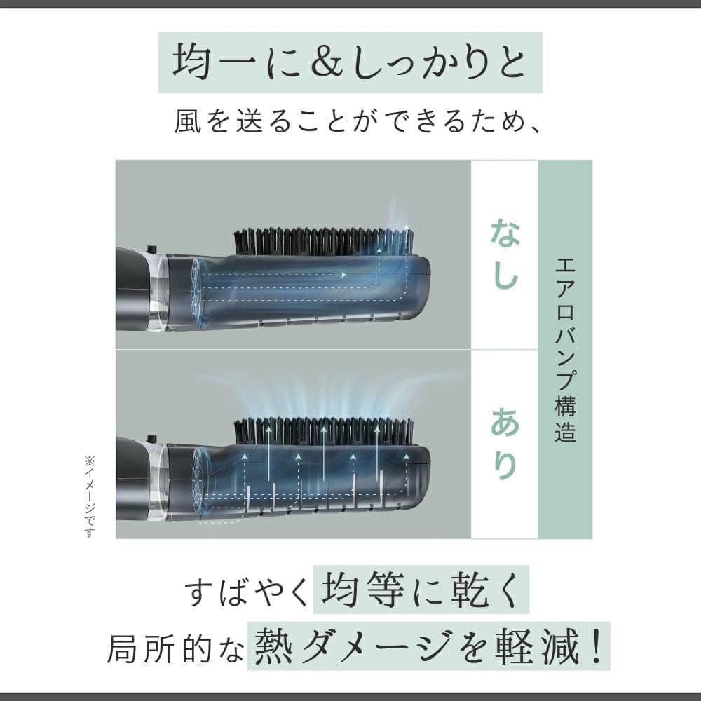 【新品未使用】ストレーニア ケアストレートブラシ ドライヤー くせ毛