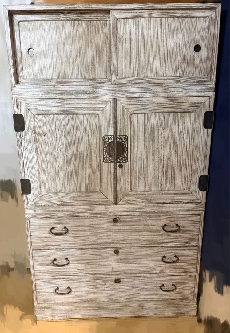 【値下げ】送料込み　中古　桐箪笥　着物　3段構成