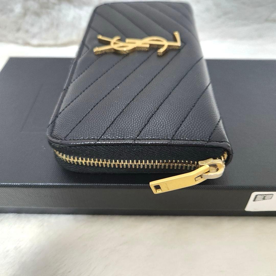 ✨極美品　付属品完備✨サンローラン　長財布　ラウンド　カサンドラ　キャビアスキン