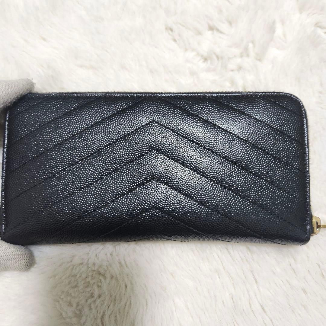✨極美品　付属品完備✨サンローラン　長財布　ラウンド　カサンドラ　キャビアスキン