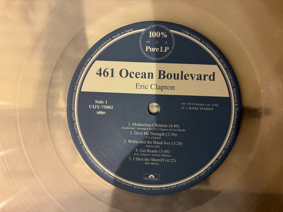 ERIC CLAPTON / 461 OCEAN LPレコード 高音質盤