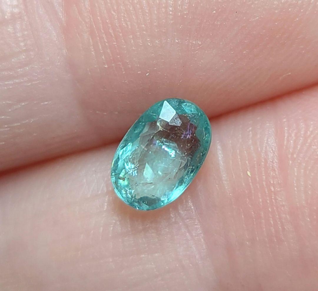 美しい南国の海!!★モザンビーク産パライバトルマリンレインボー入り★