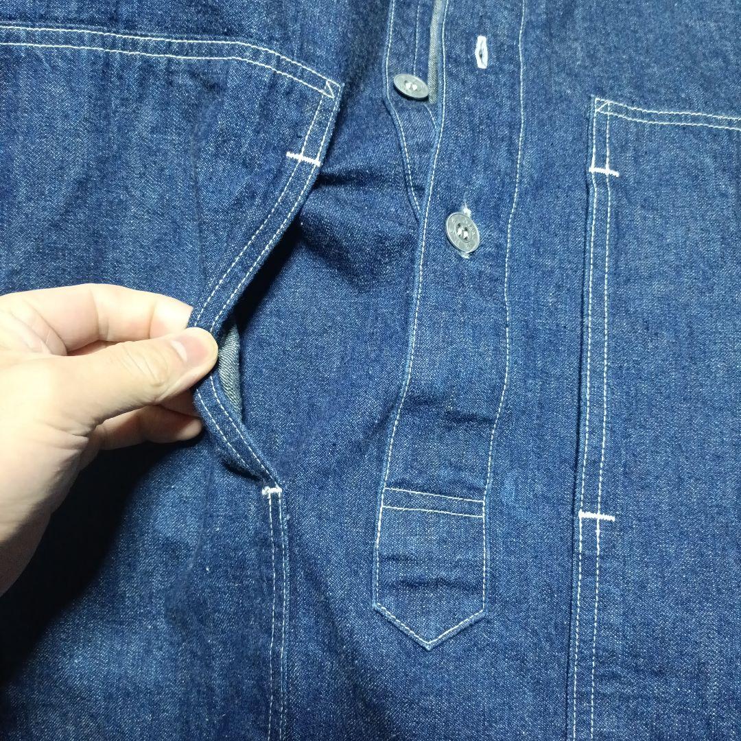 orSlow デニムカバーオール 前開き 2ポケット ネイビー