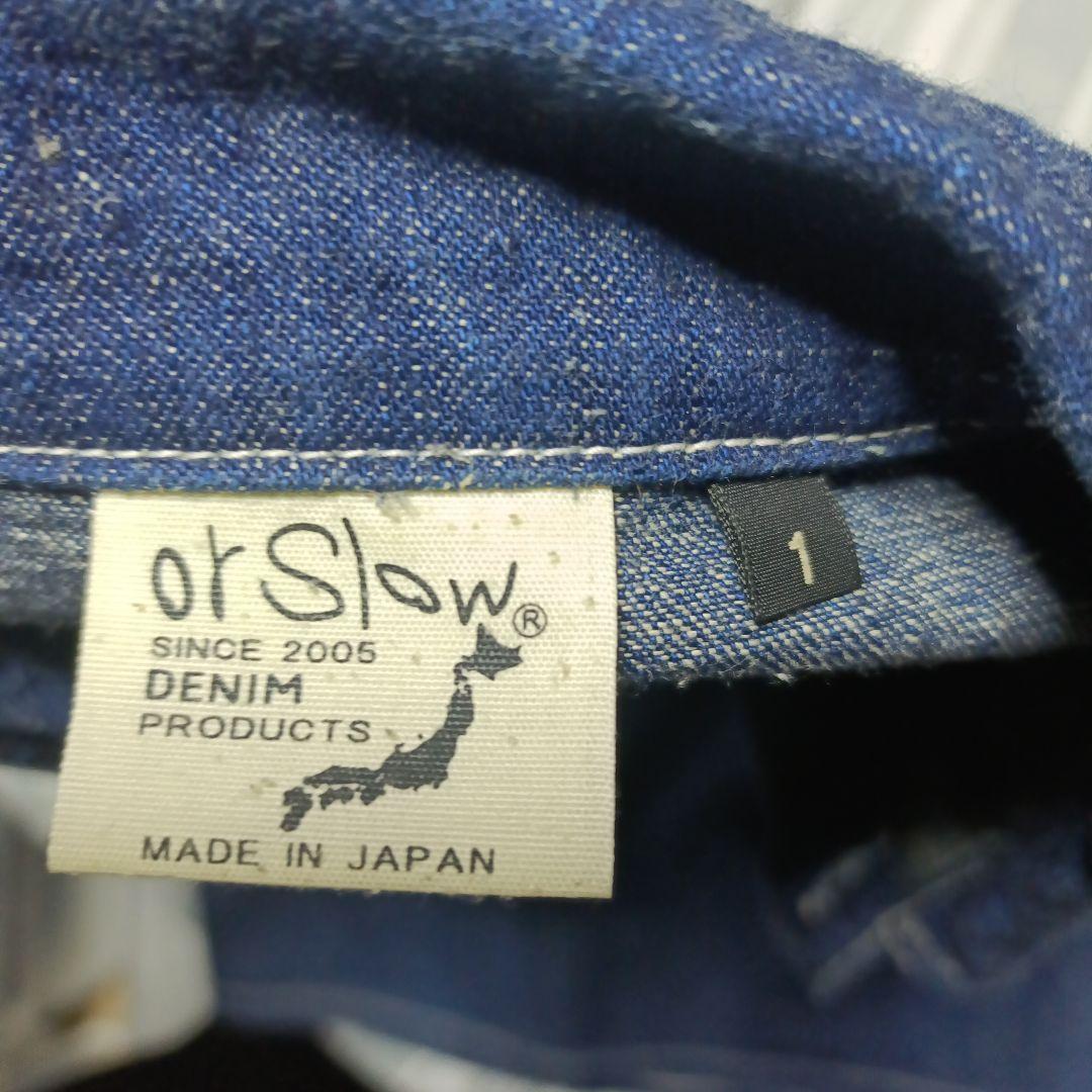 orSlow デニムカバーオール 前開き 2ポケット ネイビー