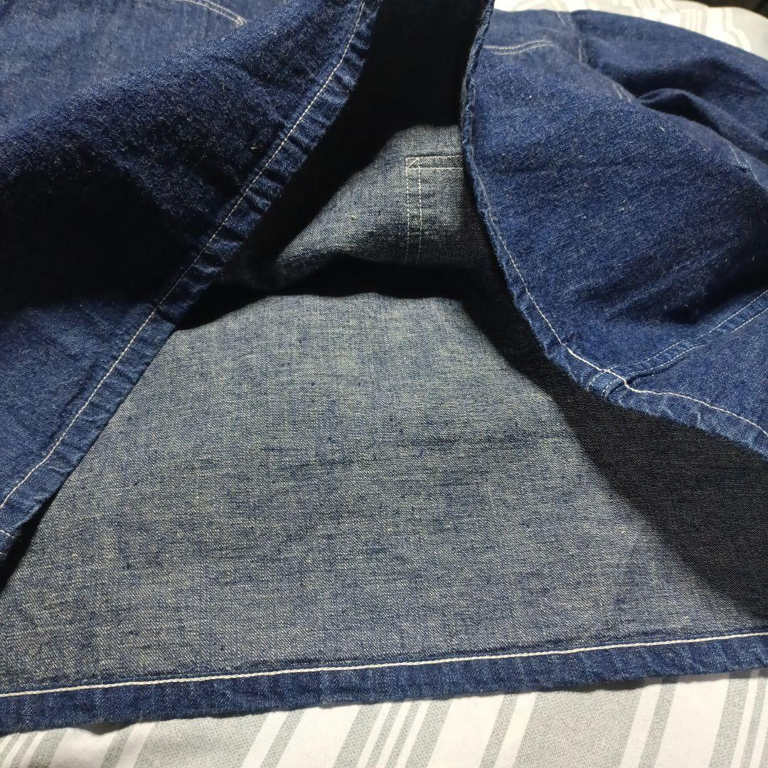 orSlow デニムカバーオール 前開き 2ポケット ネイビー