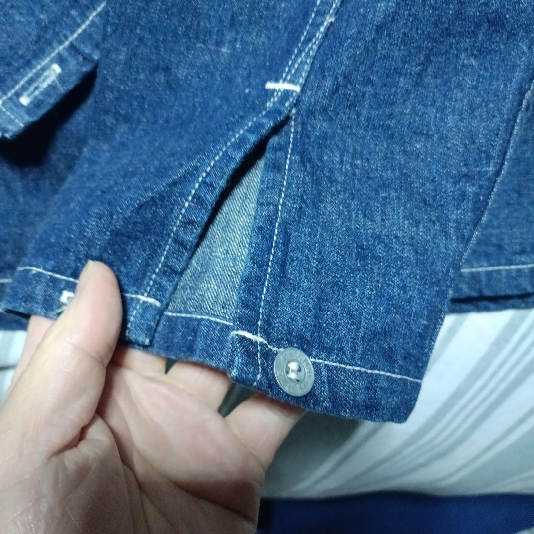 orSlow デニムカバーオール 前開き 2ポケット ネイビー