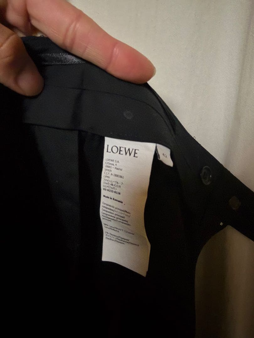 LOEWE ストレートスラックス 新品タグ付き