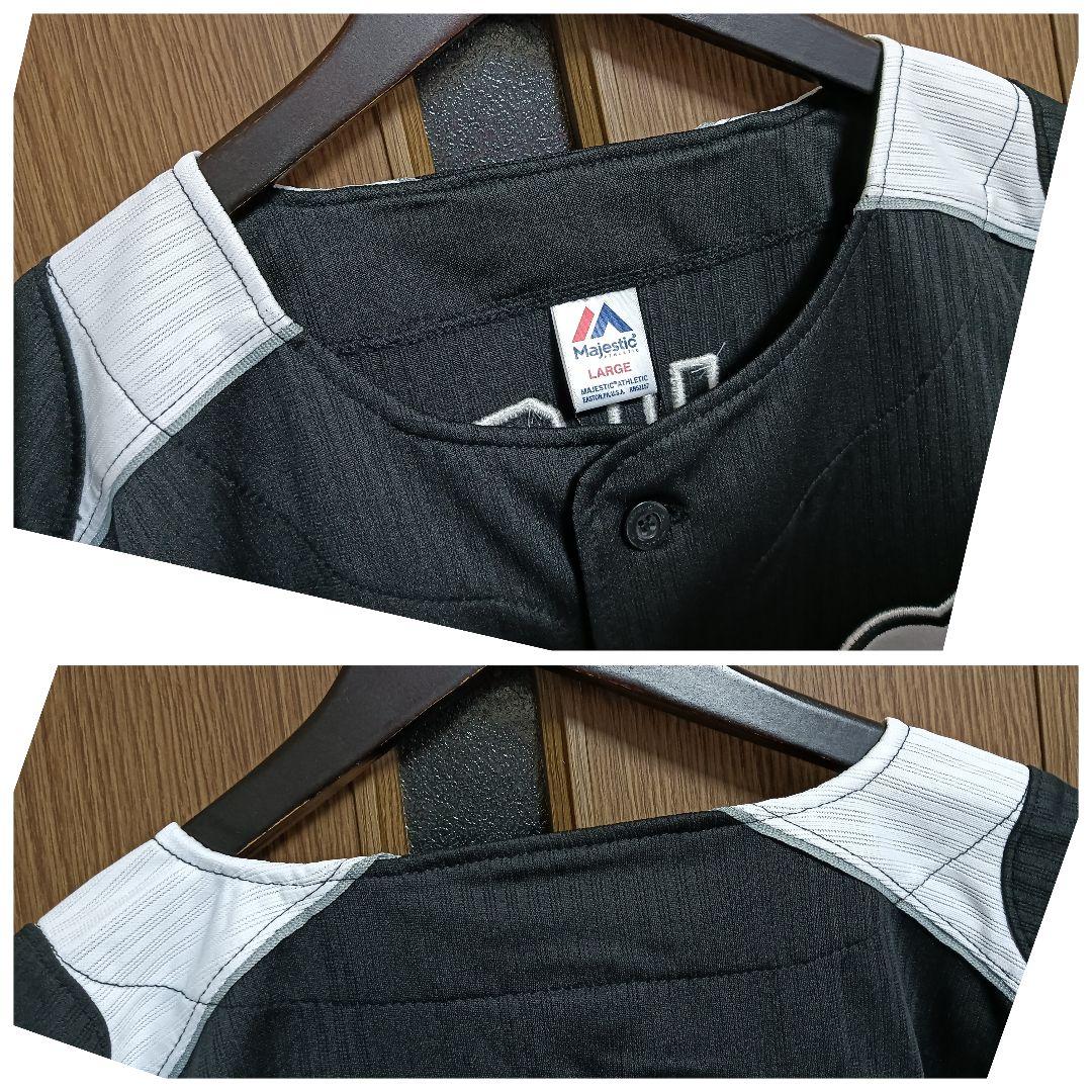 マジェスティック 千葉ロッテ 井口資仁 復刻ビジター刺繍ユニフォーム 紙タグ付き