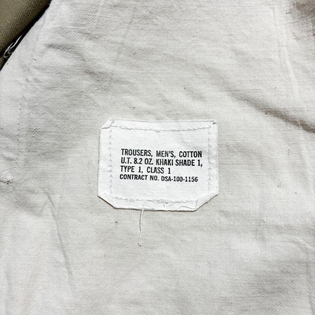 良品 60s 米軍 8.2oz コットン チノパン W36 L29 ミリタリー