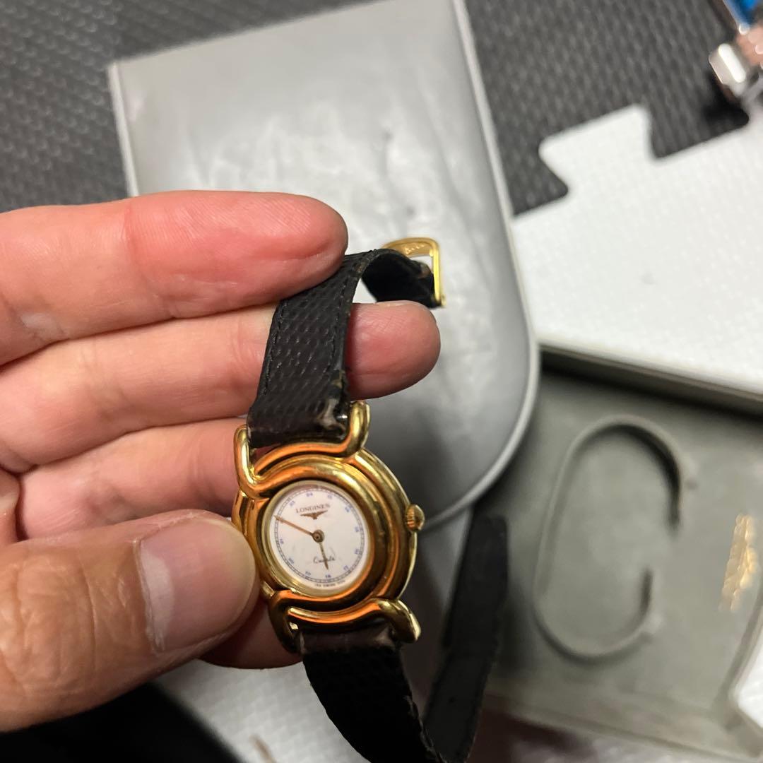LONGINES ゴールド ブラック 腕時計　９日まで出品