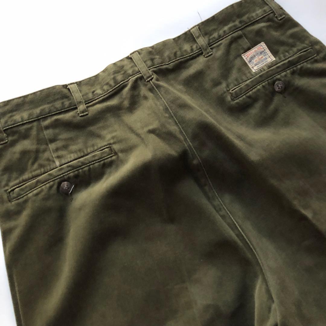 ★ヴィンテージ★ラルフローレン チノパン カーキ ポロチノ 34×32