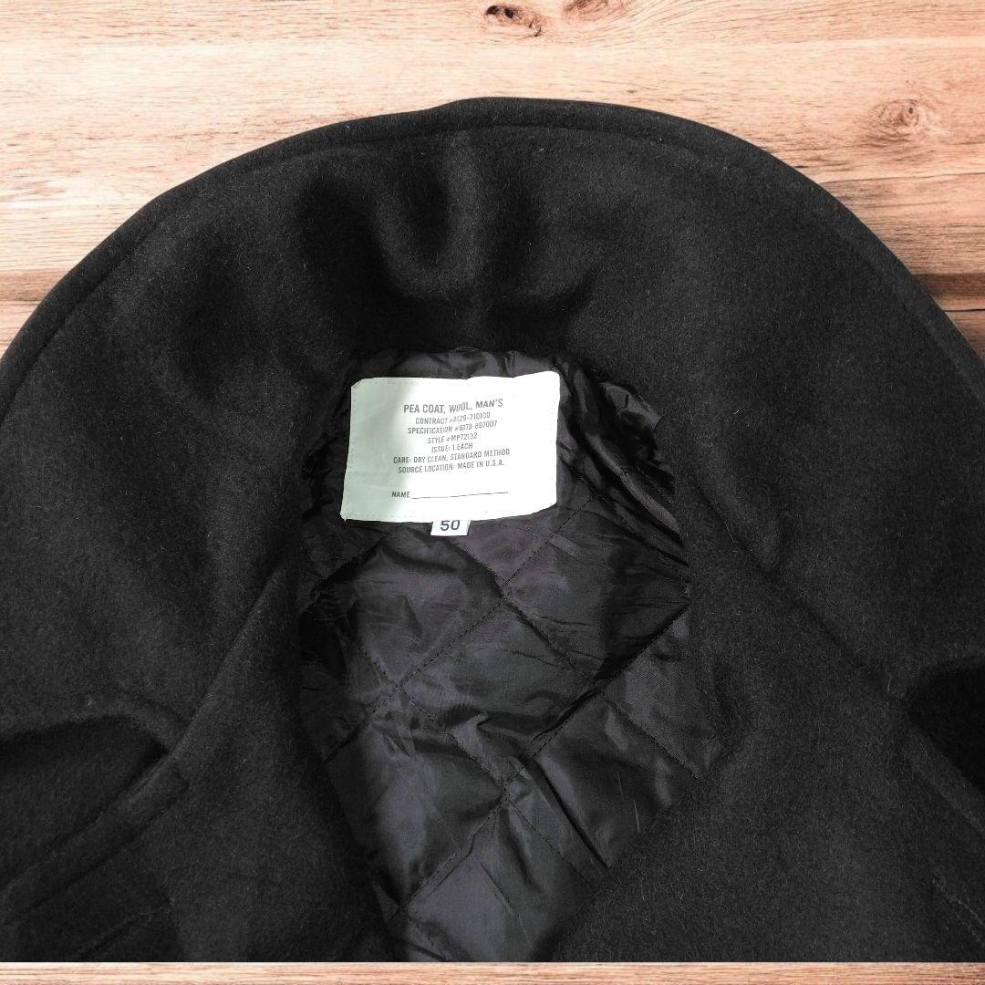 USA製 U.S.NAVY ピーコート　サイズ50 ブラック