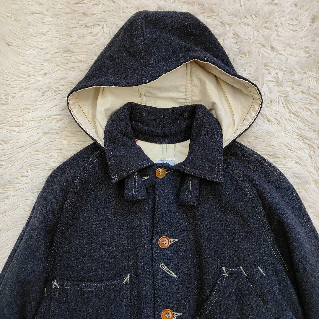 ポストオーバーオール スイートベア ネイビー フードウール