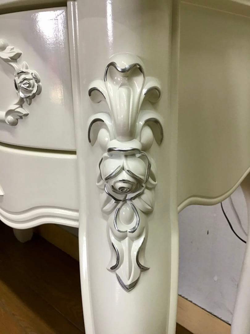 管281☆イタリア製☆アンティーク☆姫系☆ロココ調☆ドレッサー☆スツール付き