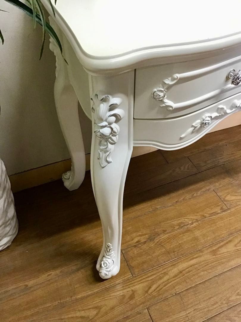 管281☆イタリア製☆アンティーク☆姫系☆ロココ調☆ドレッサー☆スツール付き