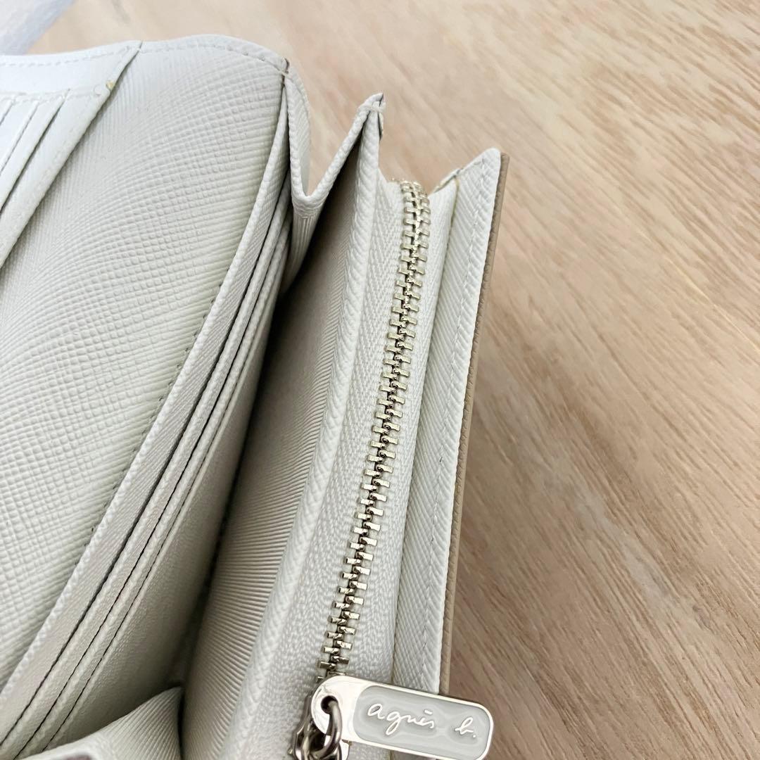 極美品✨agnes b. ✨YW11-01✨レディース ✨二つ折り財布✨ベージュ