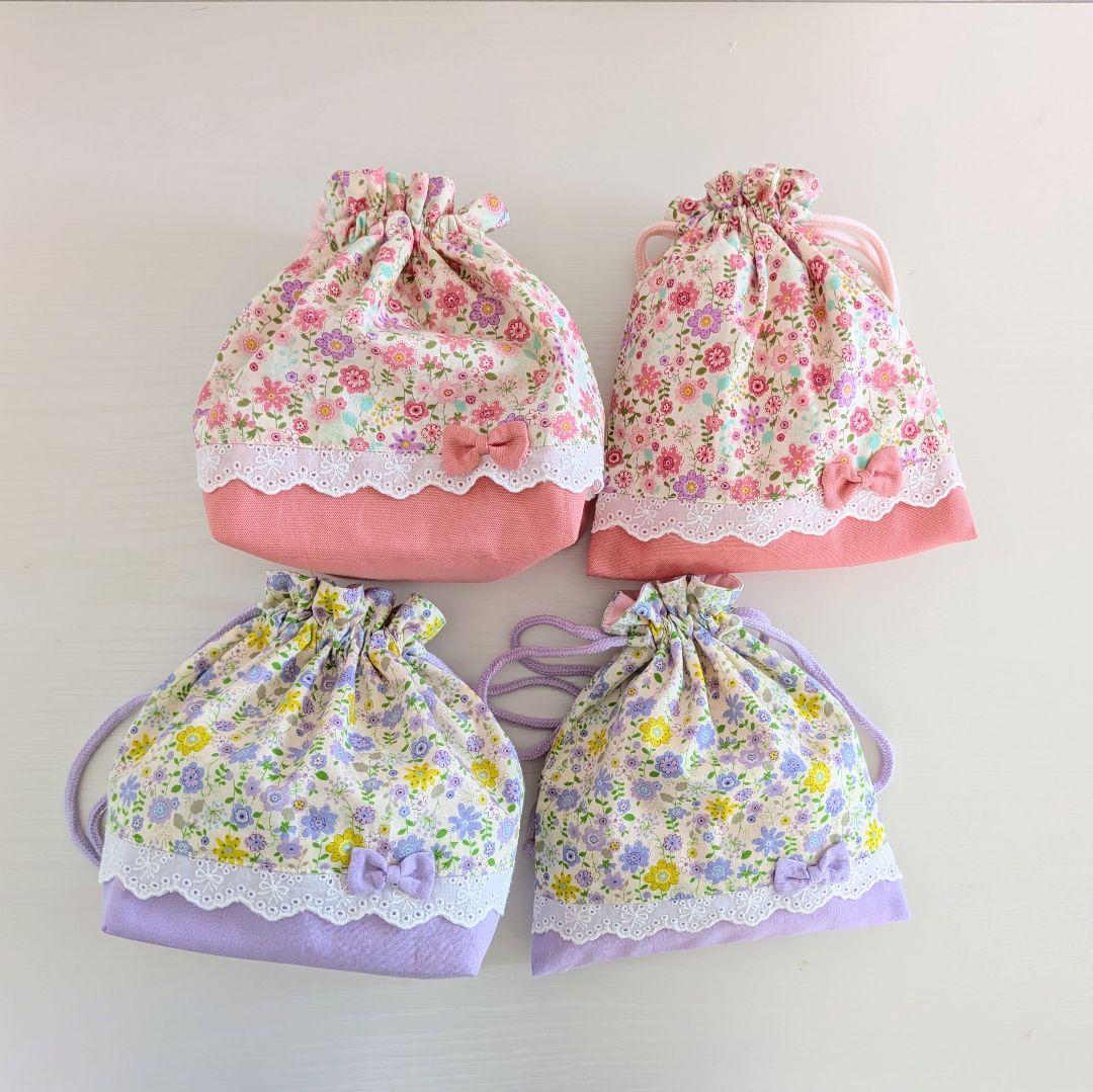 ハンドメイド　入園入学セット　レッスンバック　お着替え袋　上靴袋　お弁当袋