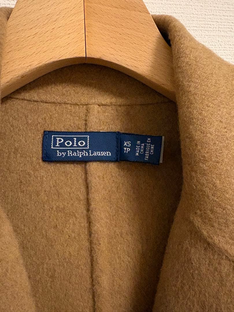 ポロラルフローレン ウールカシミヤブレンド ラップ コート