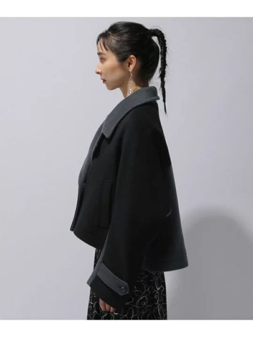 新品　美品　HARE ハレ　 バイカラーPコート　アウター