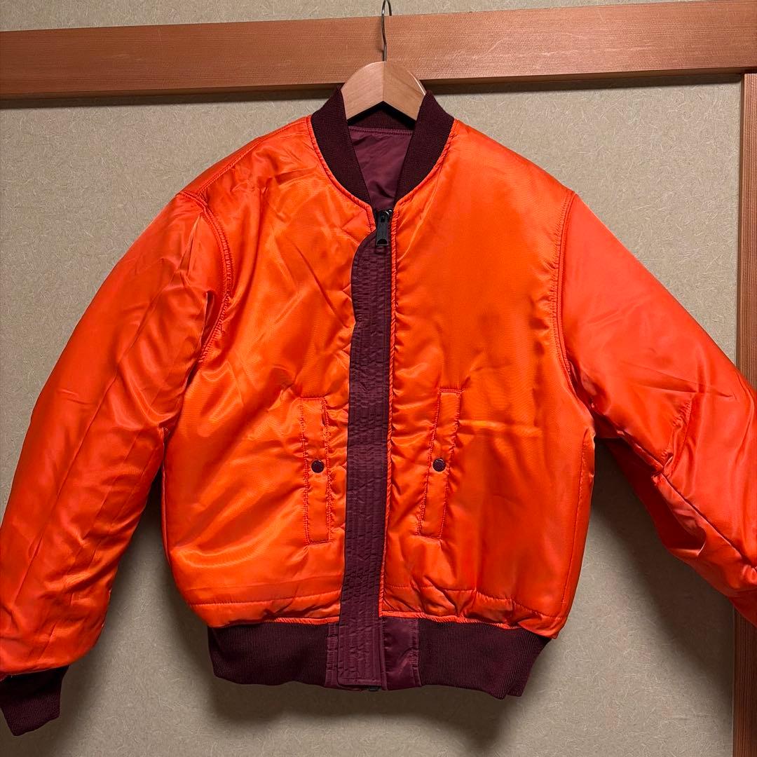 AVIREX バーガンディ MA-1ジャケット　リバーシブル　新品タグ付き