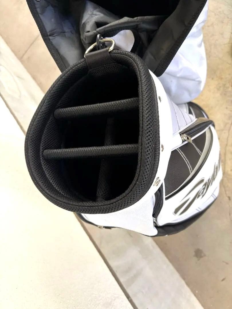 TaylorMade キャディバッグ ホワイト ブラック テーラーメイド
