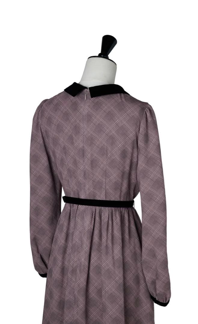 ワンピース herlipto Bristol Plaid Ribbon Dress rose