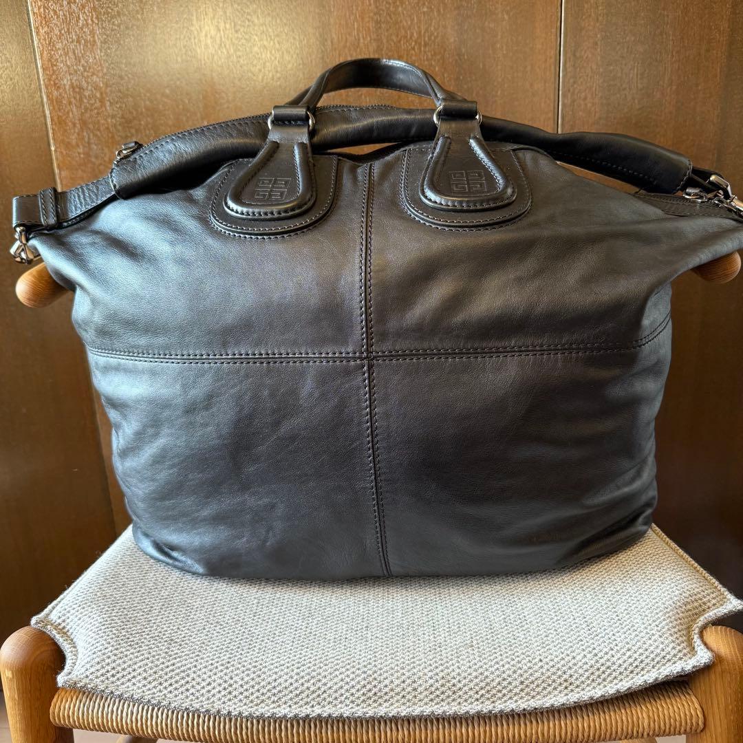 GIVENCHY メンズ 2way レザーボストンバッグ ナイチンゲール