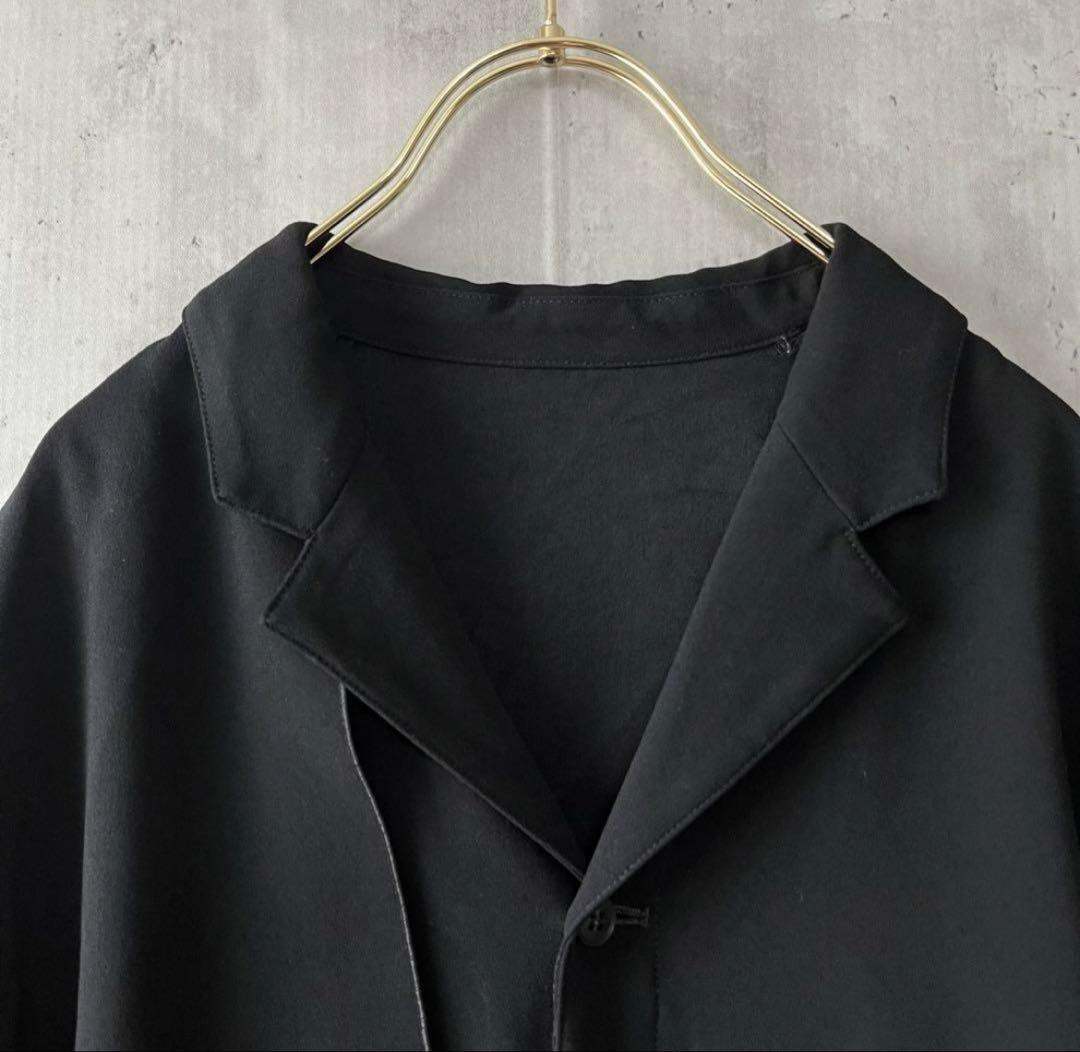 LE CIEL BLUE ジョーゼットオープンカラージャンプスーツほぼ未使用]