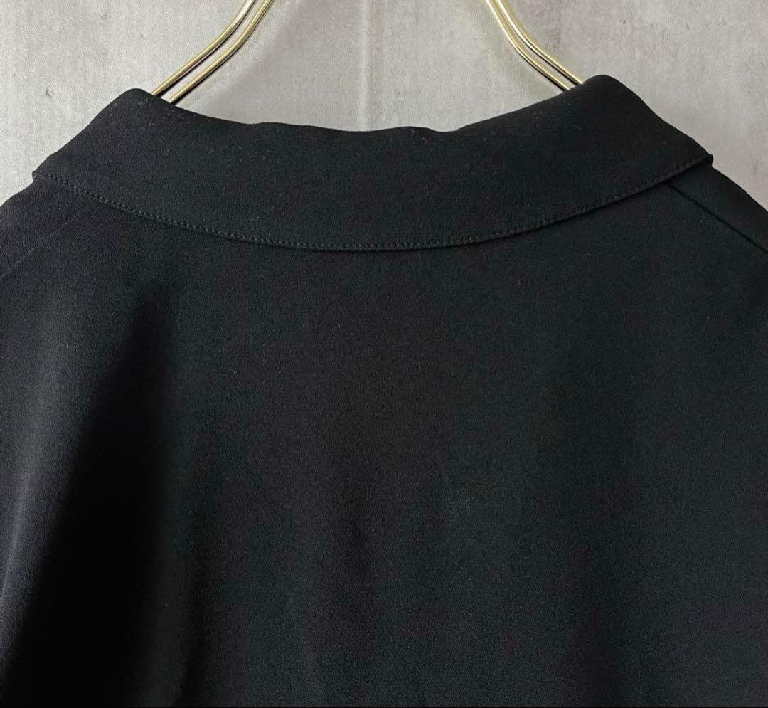 LE CIEL BLUE ジョーゼットオープンカラージャンプスーツほぼ未使用]