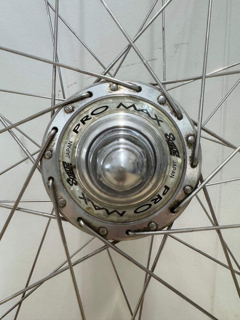 競輪 完組ホイール後輪 SUZUE PROMAXハブ・アラヤGOLDリム