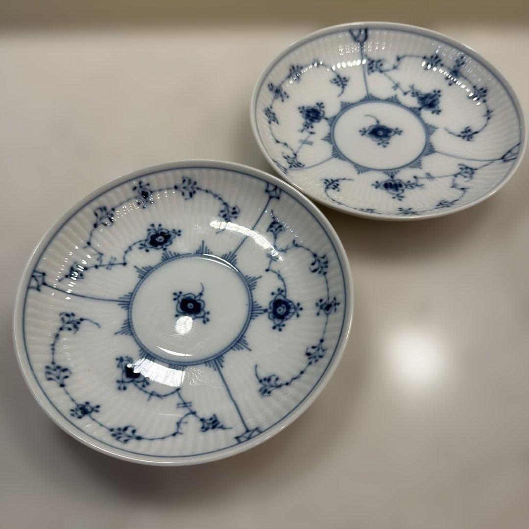 ゆ*ご様 ロイヤルコペンハーゲンプレート　ブルーフルーテッド プレイン