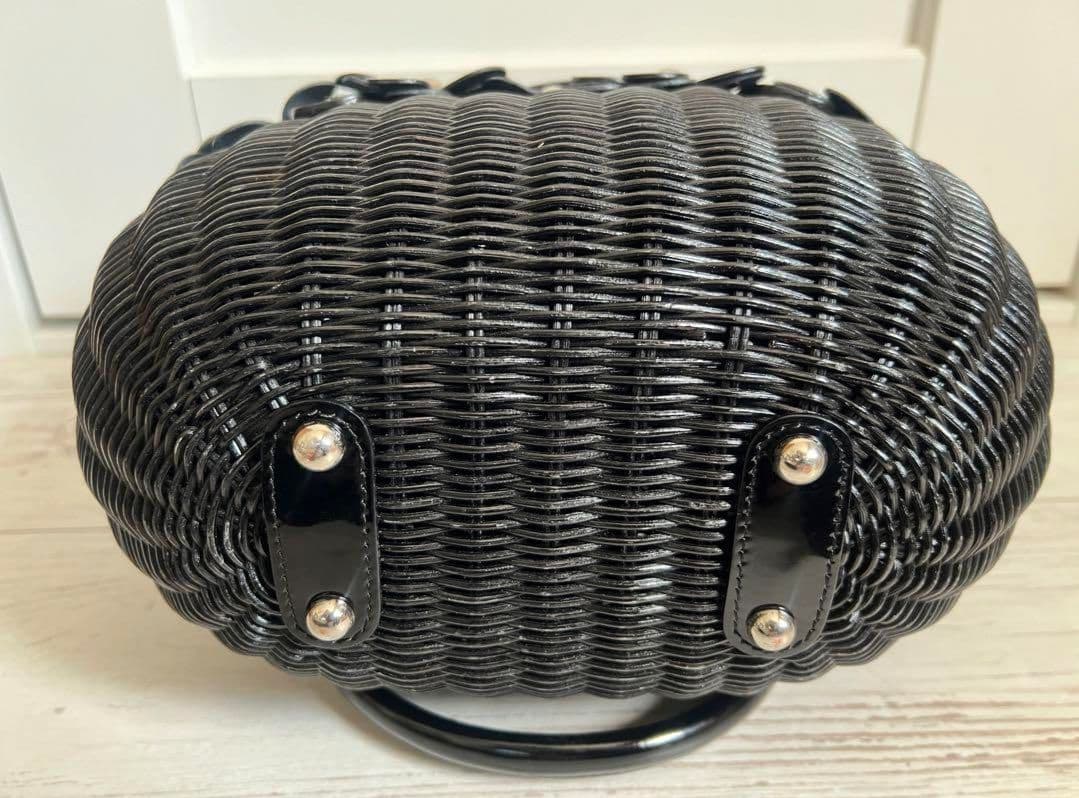 【極美品】銀座カネマツ　カゴバッグ