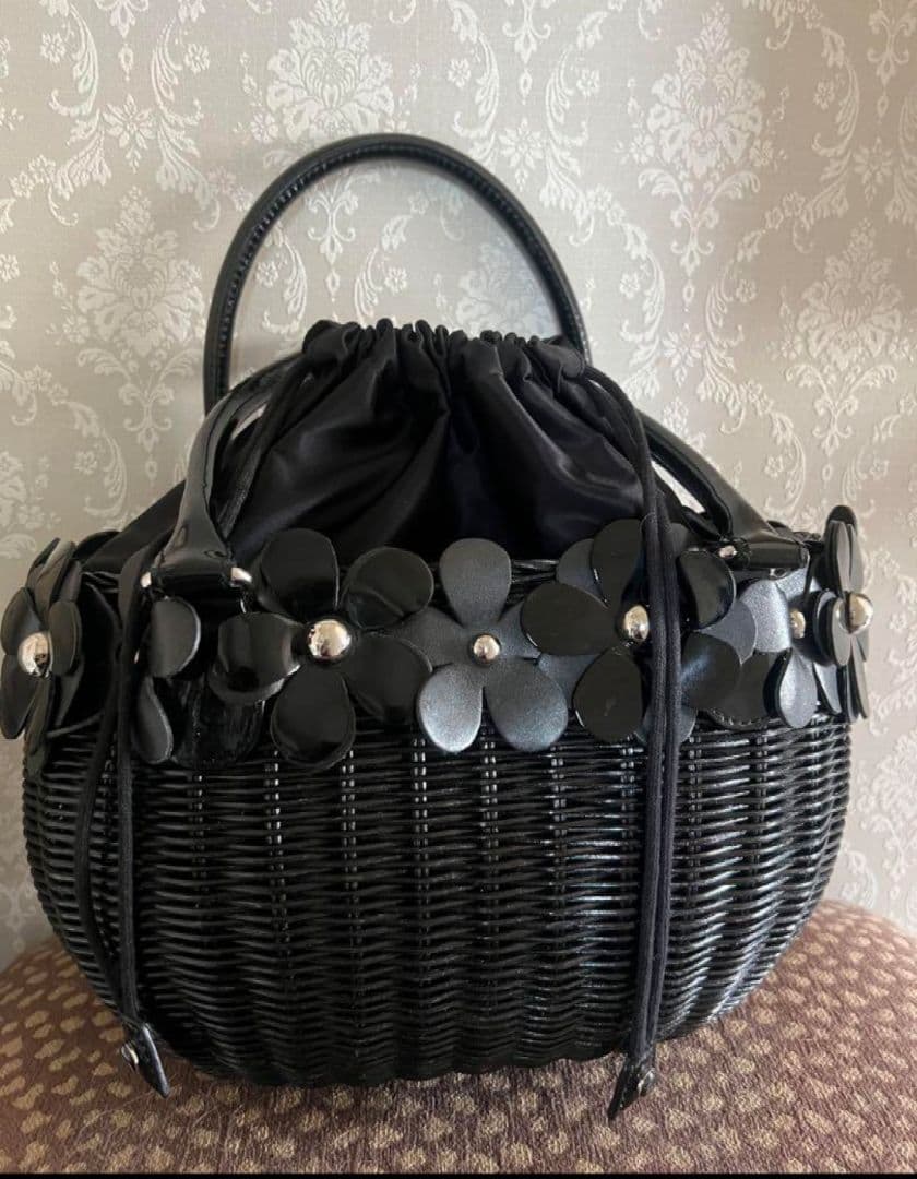 【極美品】銀座カネマツ　カゴバッグ