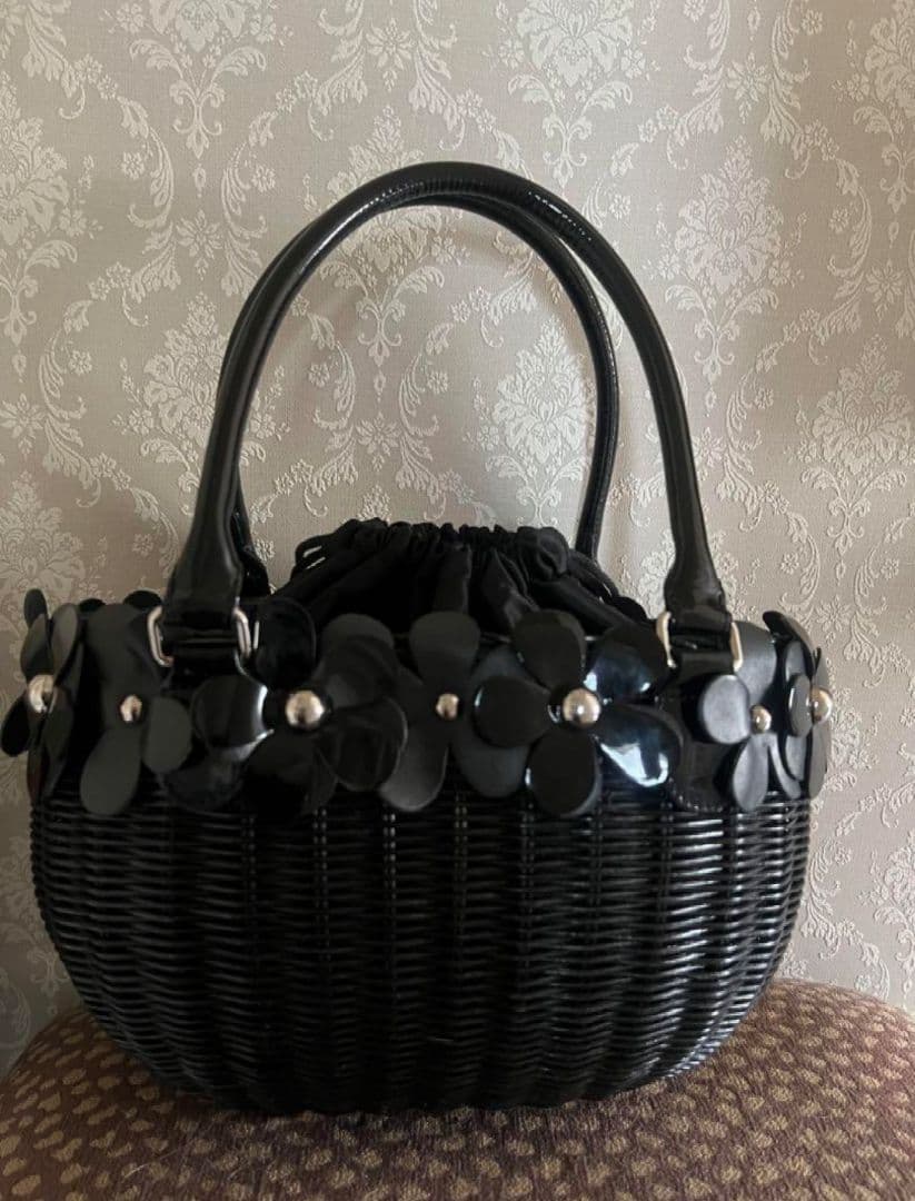 【極美品】銀座カネマツ　カゴバッグ