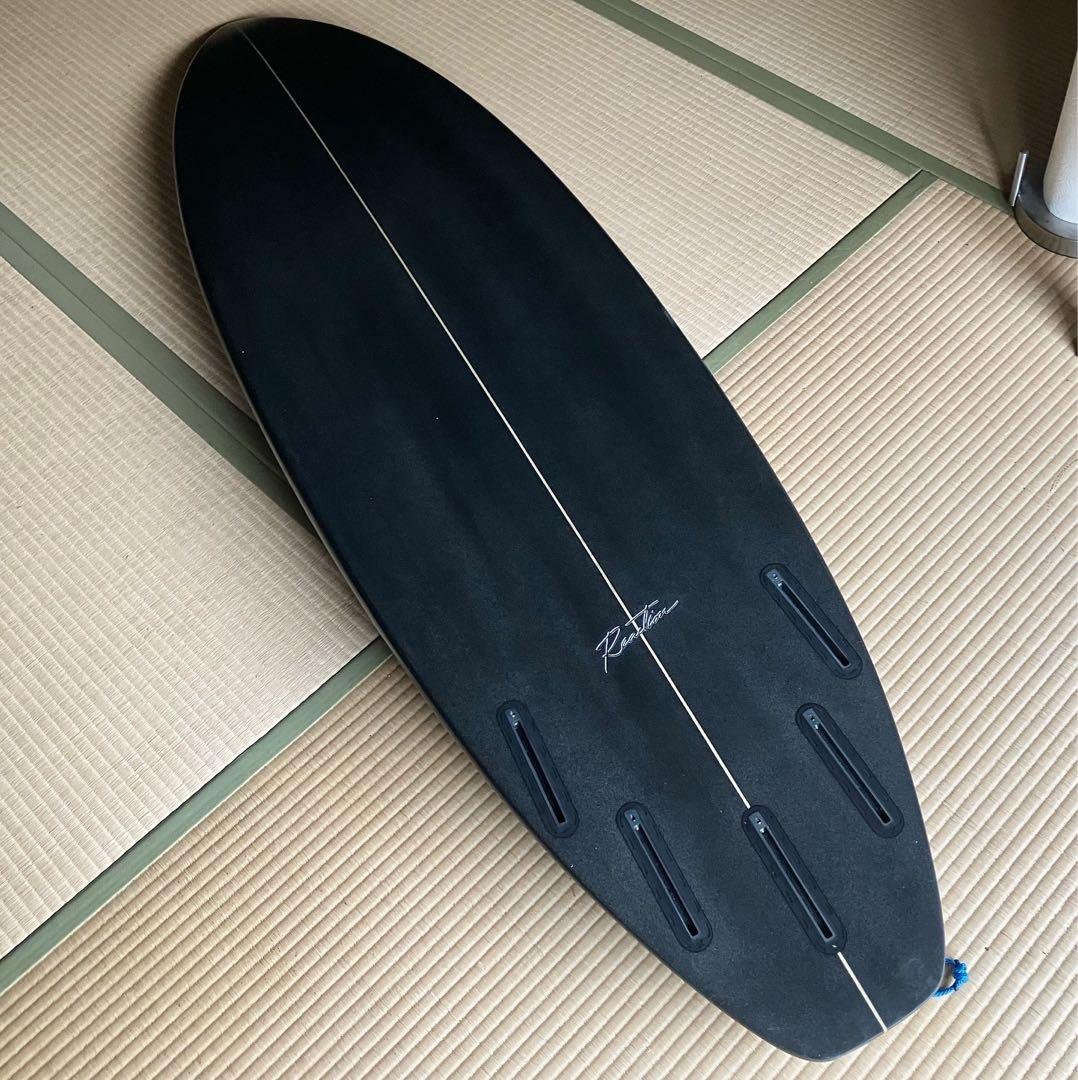 岡山手渡しReactionサーフボード、ショートボードブラック