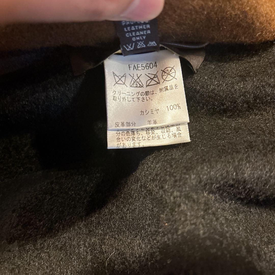 ゆ*ん様 美品 ロロピアーナ カシミヤ ザルツブルグ レザー ケープコート ブラ